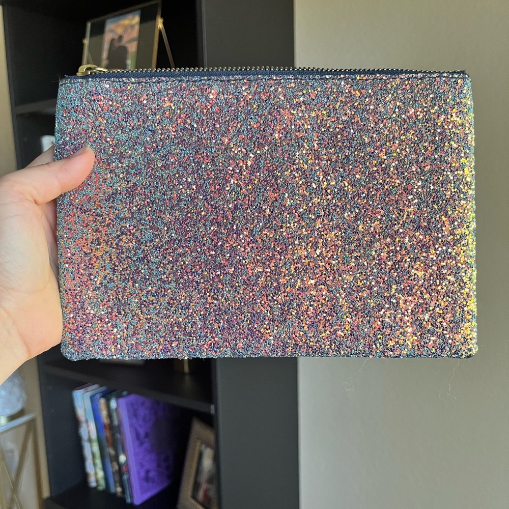 Madewell glitter wallet.